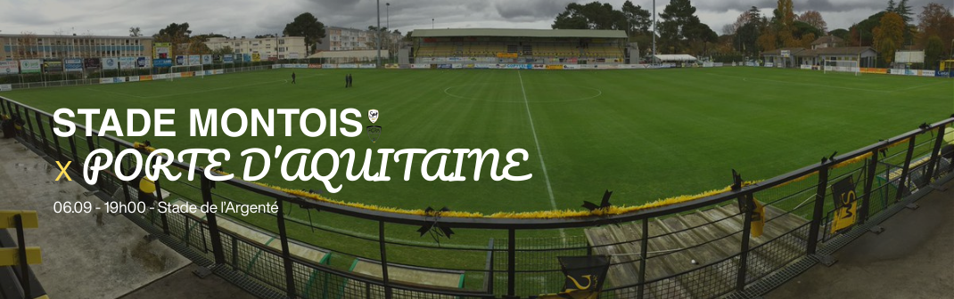 bandeau annonce match contre porte d'aquitaine