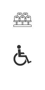 pictogramme stade et place PMR